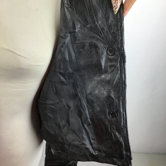 Italian Stone Design Genuine Leather Jacket Sz XL - Picture 14 of 15